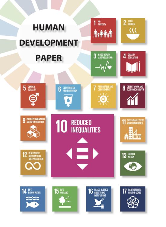 Publication report cover: Human Development Paper Income Inequalities in Serbia