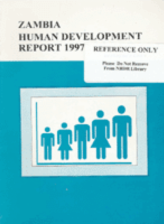 Publication report cover: General Human Development Report Zambia - 1997