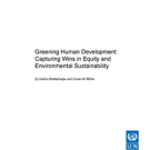 Greening Human Development